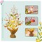 Easter Decorations Easter Egg Tree with Lights, Lighted Trees Battery Powered, Tabletop Centerpiece Decor with Colorful Egg Ornaments for Home Table Party Spring Decoration (2 Pack)